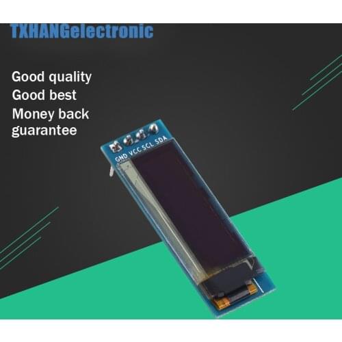 1pcs 0.91 inch IIC OLED module 0.91" white OLED 128X32 OLED LCD LED Display Module (white) diy electronics