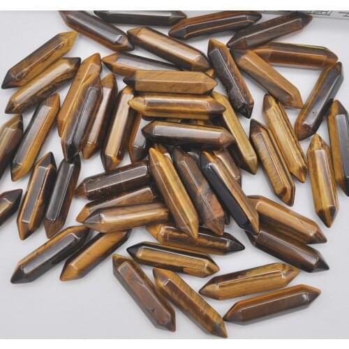 35x8MM Tigereye Cabochon CAB GEM Crystal Pillar Jewelry Pendant Making (5 pcs/lot) H209