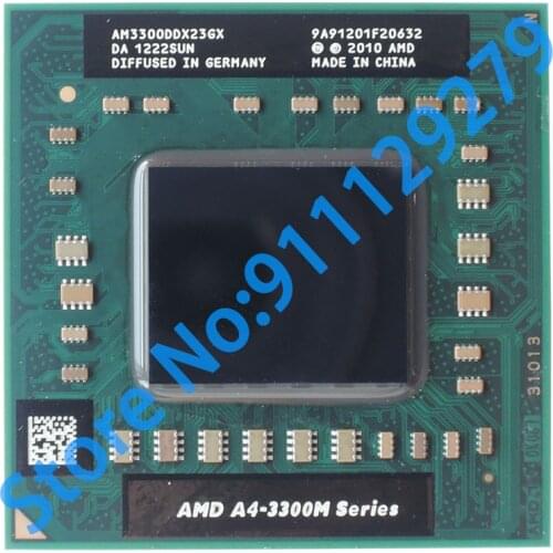 A4-Series A4-3300M A4 3300M AM3300 1.9 GHz Dual-Core Dual-Thread CPU Processor AM3300DDX23GX Socket FS1 PGA