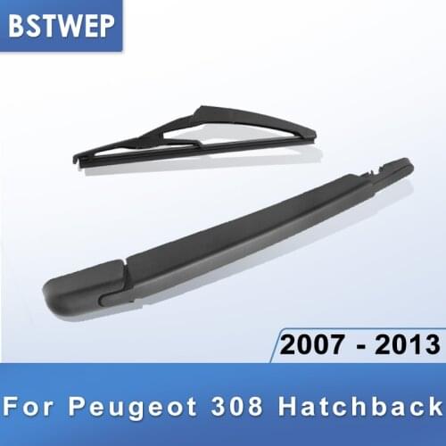 BSTWEP Rear Wiper & Arm for Peugeot 308 Hatchback 2007 2008 2009 2010 2011 2012 2013