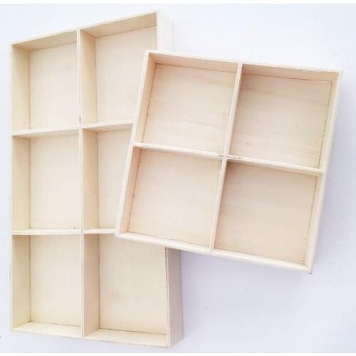 Wooden Drawer Organizer Desk Organizer Divided Storage Box Display Tray for Small Items Miniature Plant Jewelry Craft Stationary