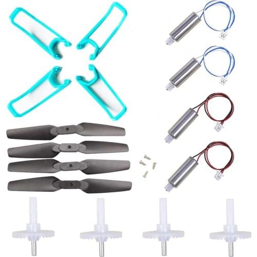 E58 JY019 O019 RC Drone Spare Parts Propeller Props Blades Set With Clip Motor gear propeller protect