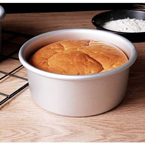 Round Aluminum Alloy Anode Live Bottom Household Chiffon Cake Mould Baking Mould