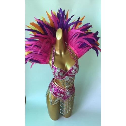 Las Vegas Showgirl Costume Sexy Burlesque Stage Show Clothing