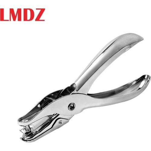 LMDZ 1Pcs Metal Single Hole Puncher Hand Paper Punch Single Hole Scrapbooking Plier Punches 6mm Circle Card Cut Punch