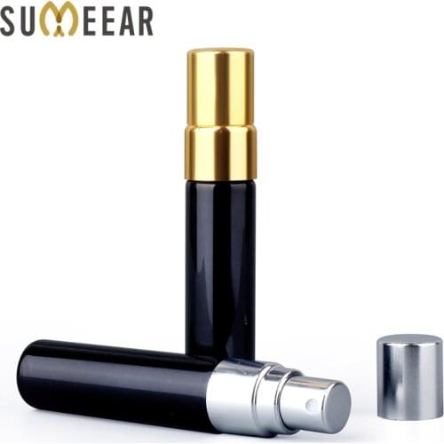 20PCS/Lot 5ml Mini Empty Perfume Bottle Spray Portable Perfume Atomizer UV plating Refillable Perfume Bottle Cosmetic Containers