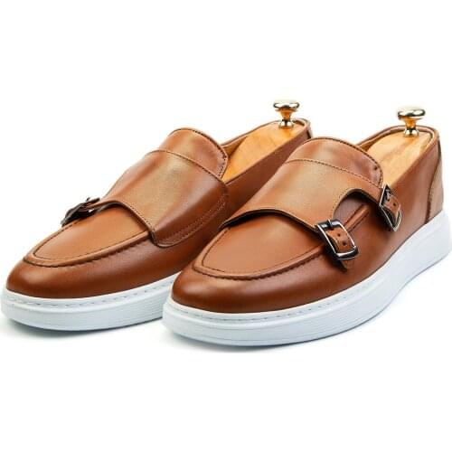 Ducavelli Strap Genuine Leather Male Shoes