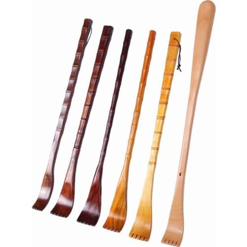 2021 New High-quality 1Pc Long Natural Wood Back Scratcher Massager Pen Clip Handy Manually Body Stick