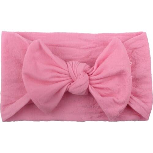 New Baby Toddler Kids Girls Solid Knot Turban Headband Bow Elastic Head Wraps headwear for girl Hair Accessories Jly15