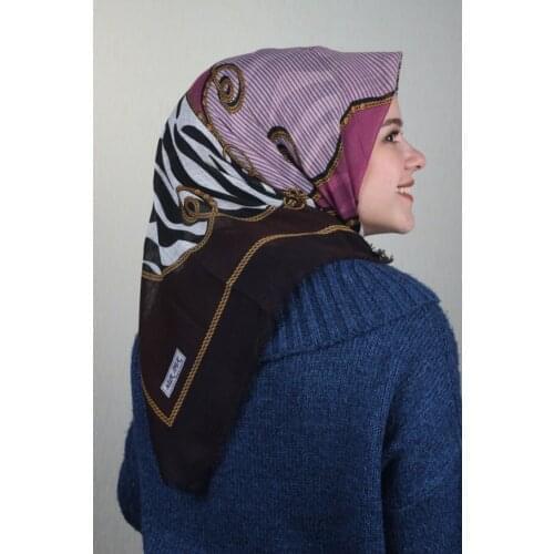 NUR SILK PATTERNED LINEN FLAMLI SCARF-DESEN-27-RENK-08