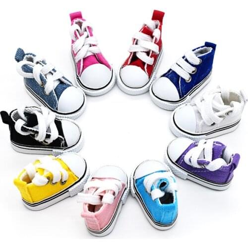 Wholesale!! 5 cm Blyth doll shoes canvas shoes fit 1/6 bjd dolls 15/20 cm EXO dolls 30cm JOINT body doll clothes accessories