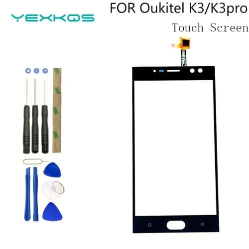 Original Oukitel K3 Touch Screen Glass 100% Guarantee Original Digitizer Glass Panel Touch Replacement For OUKITEL K3 PRO