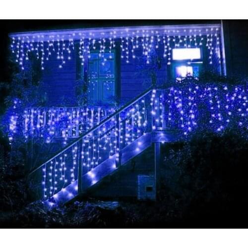 Christmas Lights Outdoor Decoration 5 Meter Droop 0.4-0.6m LED Curtain Icicle String Lights Fairy lights for Wedding Party Garl