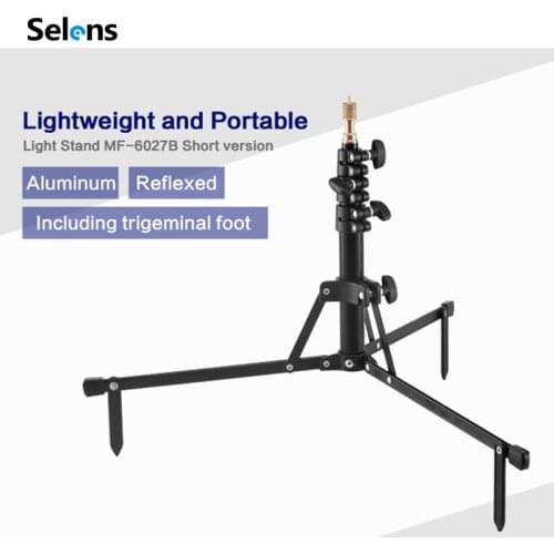 Selens Photo Studio Heavy Duty MF-6027B Short Version Light Stand For Video Lighting Support System Holder Fotografie Accessoire