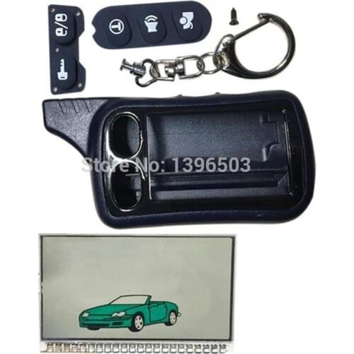 Tz-9030 Keychain Lcd Display+ Key Body case For Russian Tomahawk tz 9030 LCD Remote Control Two way car alarm Tomahawk tz9030