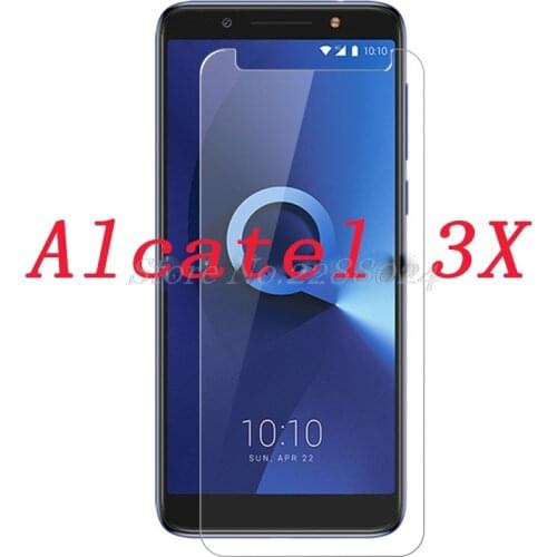 2PCS Tempered Glass 9H 2.5D Premium Screen Protector Film phone For Alcatel 3X 5058A 5058I 5058J 5058T 5058Y 5.7"