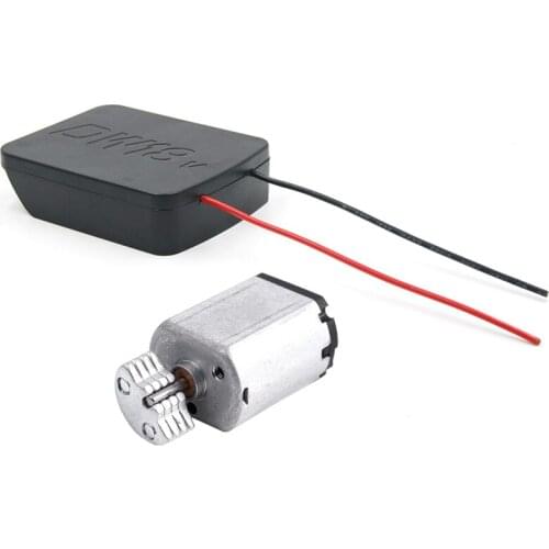 1 Pcs DC1.5V-9V 0.08A 3200RPM Output Speed Mini Vibrating Motor & 1 Pcs Battery Adapter