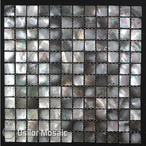 100% blacklip sea shell natural black color mother of pearl mosaic tile for interior house decoration wall tiles 1pcs