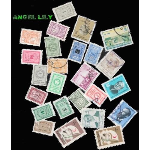 24 PCS/lot Old Turkey New And Used Vintage Postage Stamps For Collection