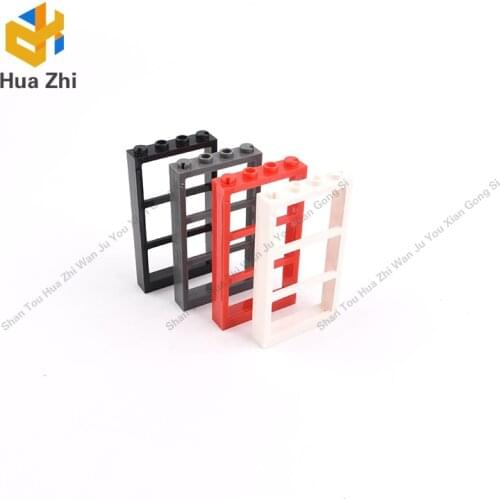 "Building Blocks Parts 57894 8PCS Window 1 x 4 x 6 Frame with 3 Panes LEGOING MOCS Education"