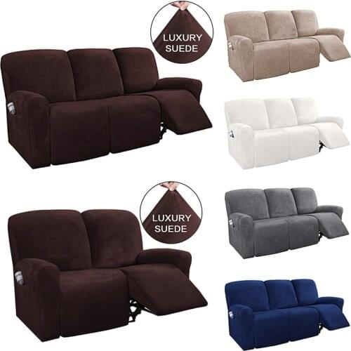 1-3 Seater Sofa Cover Non-slip Massage All-inclusive Recliner Sofa Cover Washable Armchair Covers Elastic Recliner Couch Case