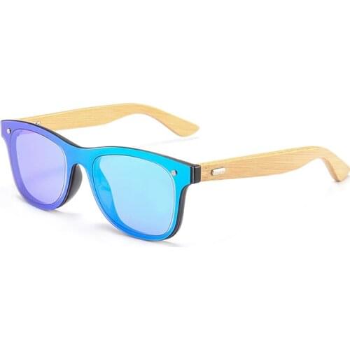 Wood Sunglasses high quality Men Women Square Bamboo Women for Women Men Mirror Sun Glasses Retro De Sol Masculino 2020 Handmade