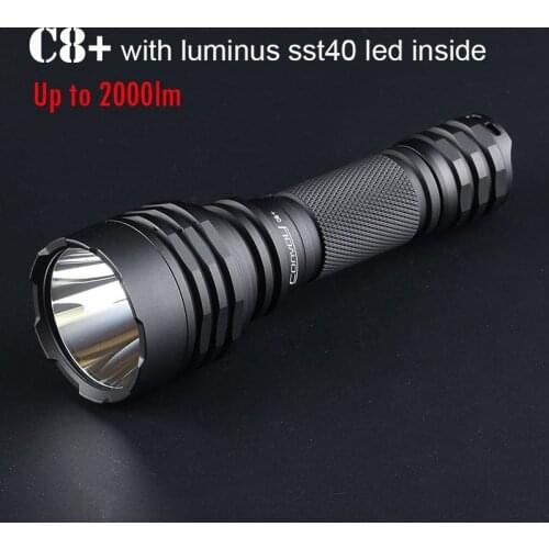Convoy C8+ with Luminus SST40 Flashlight Lanterna Led Most Powerful Torch Camp Lamp Work Light Lanterne Latarka Zaklamp Torcia