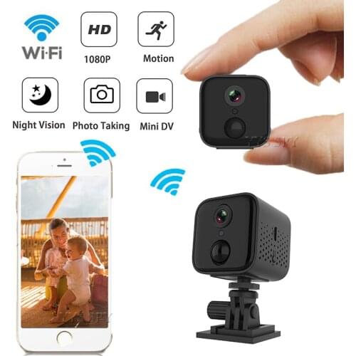 1080P Mini WiFi IP Camera PIR Night Vision Motion Detect Alarm Security Camaras Espia Baby Monitor HD Video Camcorder Micro Cam