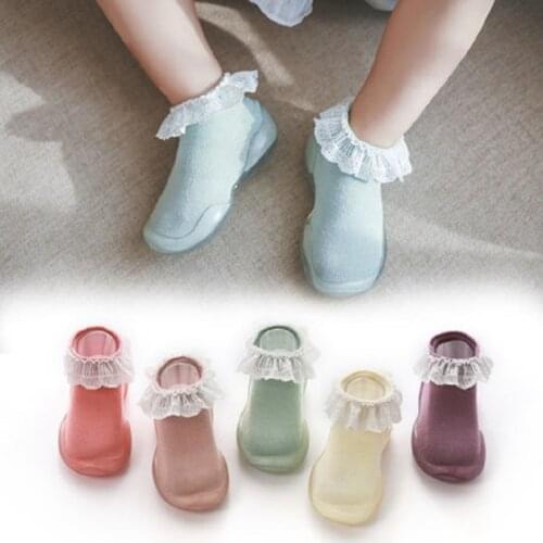 Infant Baby Girls Shoes Crib Prewalker Soft Sole Non-slip Slippers Sneakers Floor Socks Boot Breathable Waterproof First Walking