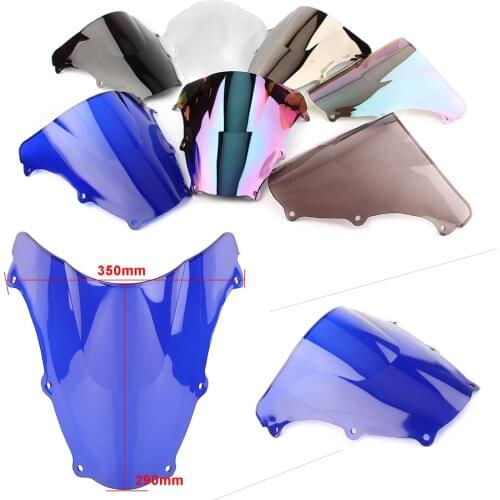 Motorcycle Windshield Windscreen Double Bubble For Suzuki SV650 SV650S 2003-2012 & SV1000 SV1000S 2003-2008 ABS Plastic