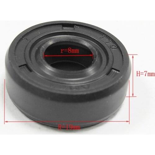 2pcs 7mm*8mm*19mm TC type Black Oil Seal Ring Replacements blender Parts For LG samsung Philips ACA