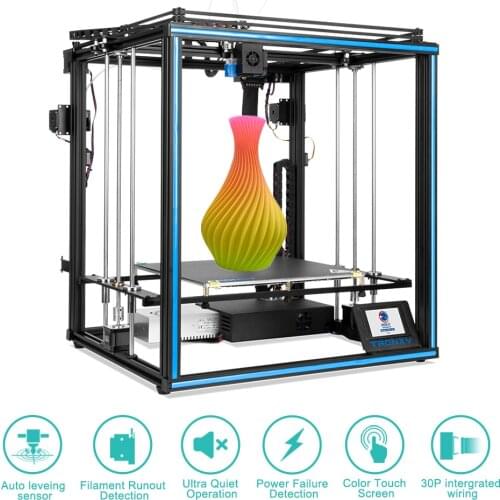Silent motherboard and Resume Power Failure With 2 In 1 Out Full Metal Frame High Precision Touch Screen 3D Printer Diy Kit