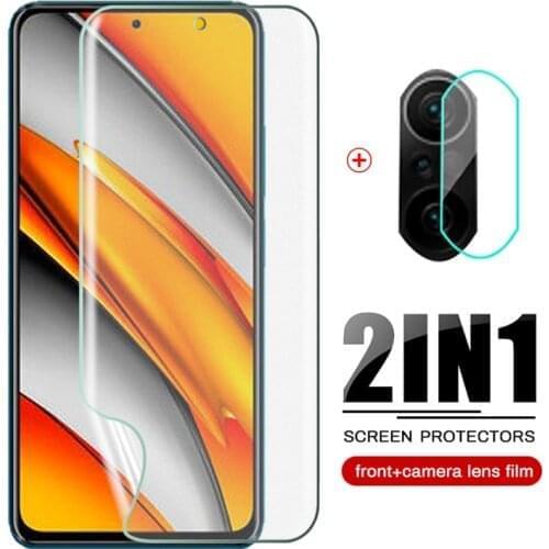 For Xiaomi Poco F3 Frosted Matte Soft Hydrogel Film Camera Lens Protective For Xiao Mi PocoF3 Poko Poxo F 3 6.67" Film Not Glass