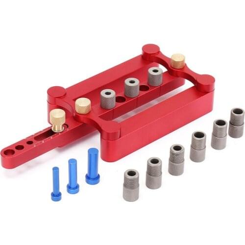 Multifunction Woodworking Straight Hole Locator Round Wood Dowel Punch Locator Hole Opener DIY Woodworking Drilling Tool