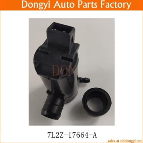 Front Rear Windshield Washer Pump Windscreen Wiper Washer Pump Motor with Grommet OE NO. 7L2Z-17664-A 7L2Z17664A