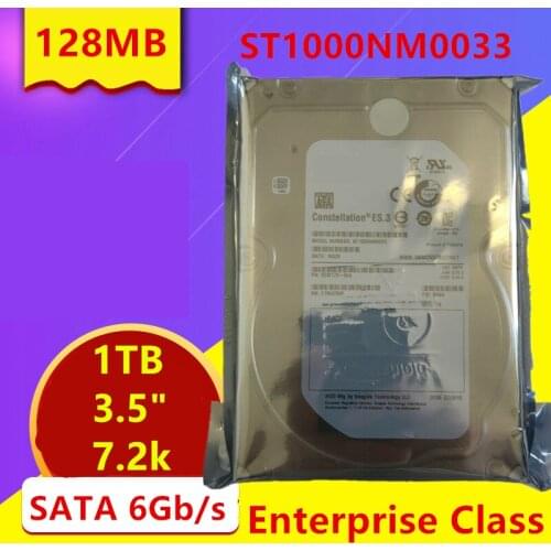 New HDD For Seagate/Dell Brand 1TB 3.5" SATA 6 Gb/s 128MB 7200RPM For Internal HDD For Enterprise Class HDD For ST1000NM0033