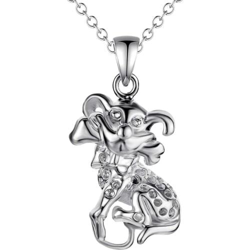 Wholesale Charm Silver Color Pendants For Women Jewelry Necklace Lady Fashion Jewelry Pendant Bright Objects AN012/aqiajhpa