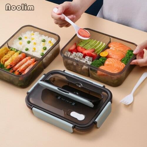 Plastic Lunch Box For Kids Portable Sealed Refrigerator Fresh-Keeping Heat Insulated Food Container Outdoor Travel Bento Box