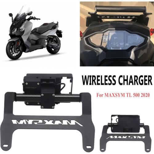 NEW Motorcycle Front Phone Stand Holder Wireless Charging GPS Navigaton Plate Bracket For SYM MAXSYM TL 500 TL500 2020