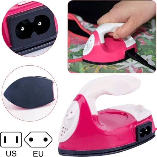 Portable Electric Iron Travel Crafting Craft Clothes Sewing Supplies Portable Travel Craft Clothing Sewing Pad Iron Supplies