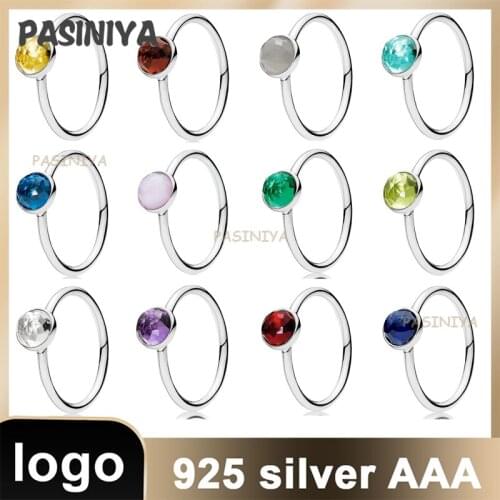 R7 2021 various gemstone ladies ring 925 sterling silver rose gold high quality luxury jewelry gift