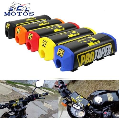 Sclmotos- 1-1/8'' Motorcycle Handlebar Bar Pad Fat Bar Pad Chest Protector Cross Bar Fit Dirt Bike Pit Bike Motocross CRF KLX