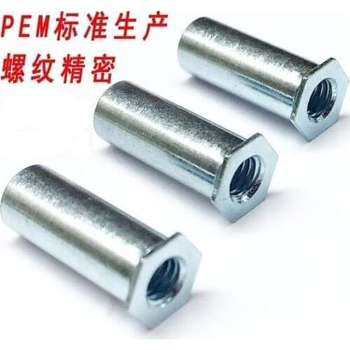 SOA-440-18 Thru-hole Threaded Standoffs Self Clinching Crossing Crimped Standoff Server Cabinet Rivet Sheet Metal Panels PCB Vis