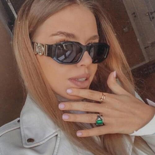 2021 Small Steam Punk Sunglasses Women Fashion Personality Lrregular Ladies Men Vintage Square Goggle Sun Glasses oculos de sol