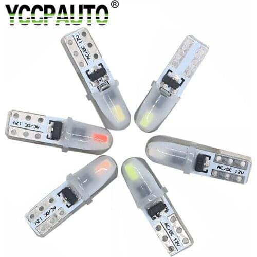 YCCPAUTO 20Pcs/Lot T5 W1.2W W3W LED Car Dashboard Gauge Lights Auto Instrument Warning Indicator Lamp DC12V