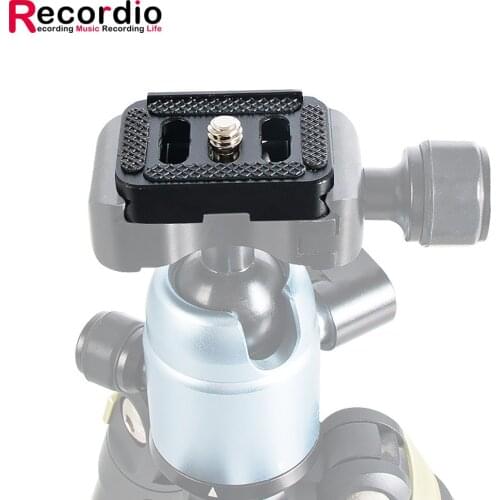 GAZ-LS04 Universal Tripod Monopods PU-40 Quick Release Plate Tripod Ball Head Arca Swiss 1/4" Inch Screw Camera Accessories