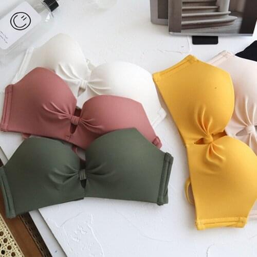 Roseheart Women Fashion Red Green Padded Bra Sets Lovely Cut Out Mesh Panties Wireless Underwear Sexy Lingerie A B C Seamless