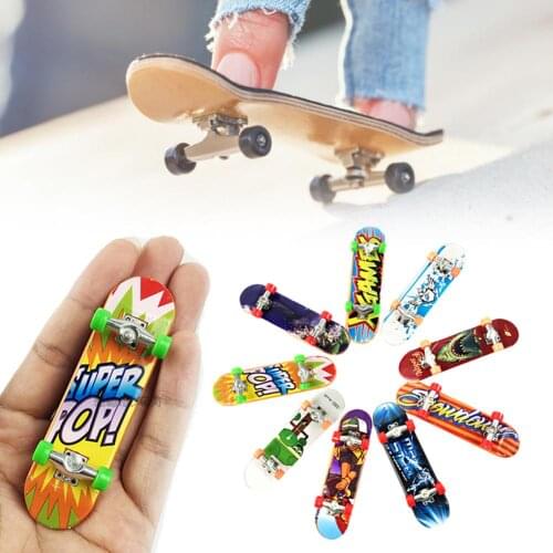1pc Mini Fingerboards Finger Skateboard Matte Surface Educational Skateboard Board Game Kids Birthday Gift Colour Random