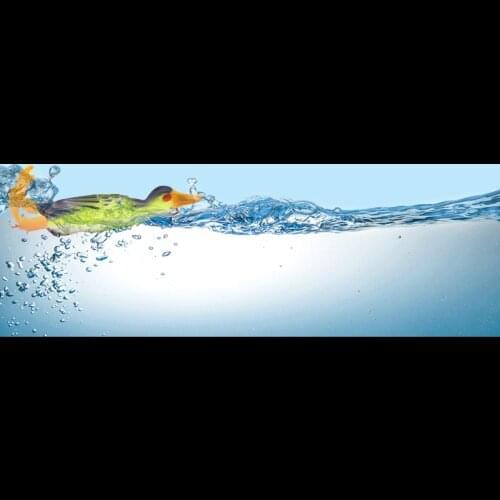 1Pc Double Propeller flipper duck Fishing Lure 9.5cm11.2g Ducking Frog Soft Bait Artificial Bait Duckling 3D Eyes Day Baits Bass