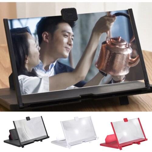 12 Inch Mobile Phone Screen magnifier Pull-out Creative Stretching 3D Enlarger Magnifying Mobile Phone Amplifier Bracket Holder
